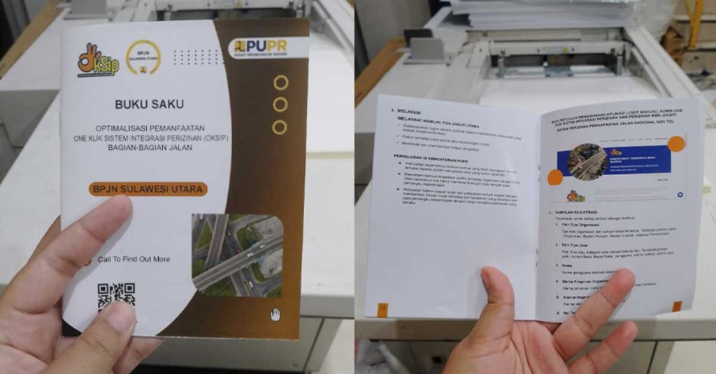 cetak buku saku di manado