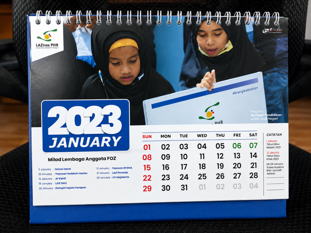 Jenis kalender perusahaan untuk promosi