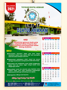 Ukuran kalender dinding A3 untuk promosi perusahaan