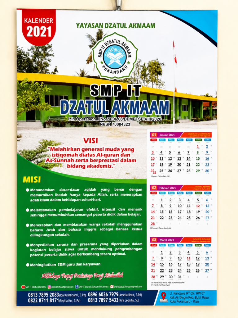 Kalender dinding vs kalender meja untuk promosi bisnis