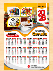 Desain kalender perusahaan yang menarik